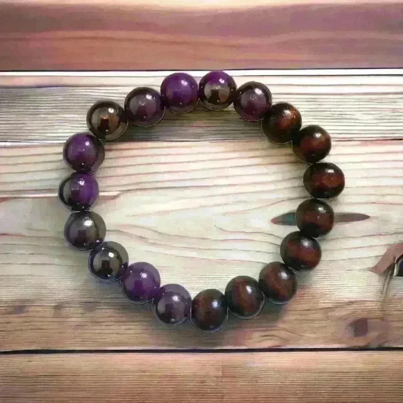 Handmade Stretch Beaded Bracelet Unisex - Picture 1 of 2